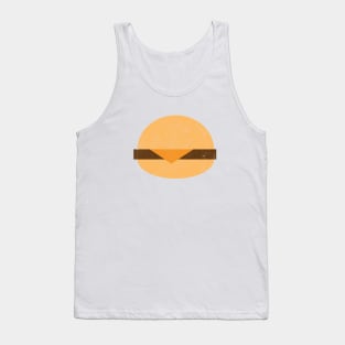 Cheeseburger Flat Vintage Art Tank Top